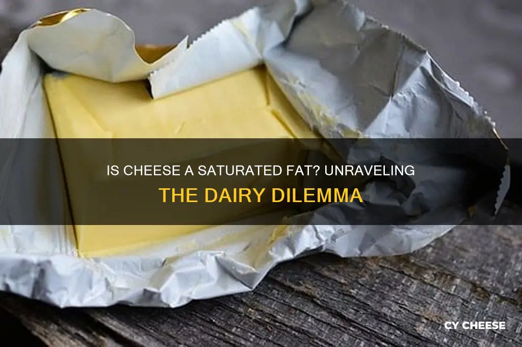 is cheese a saturated fat