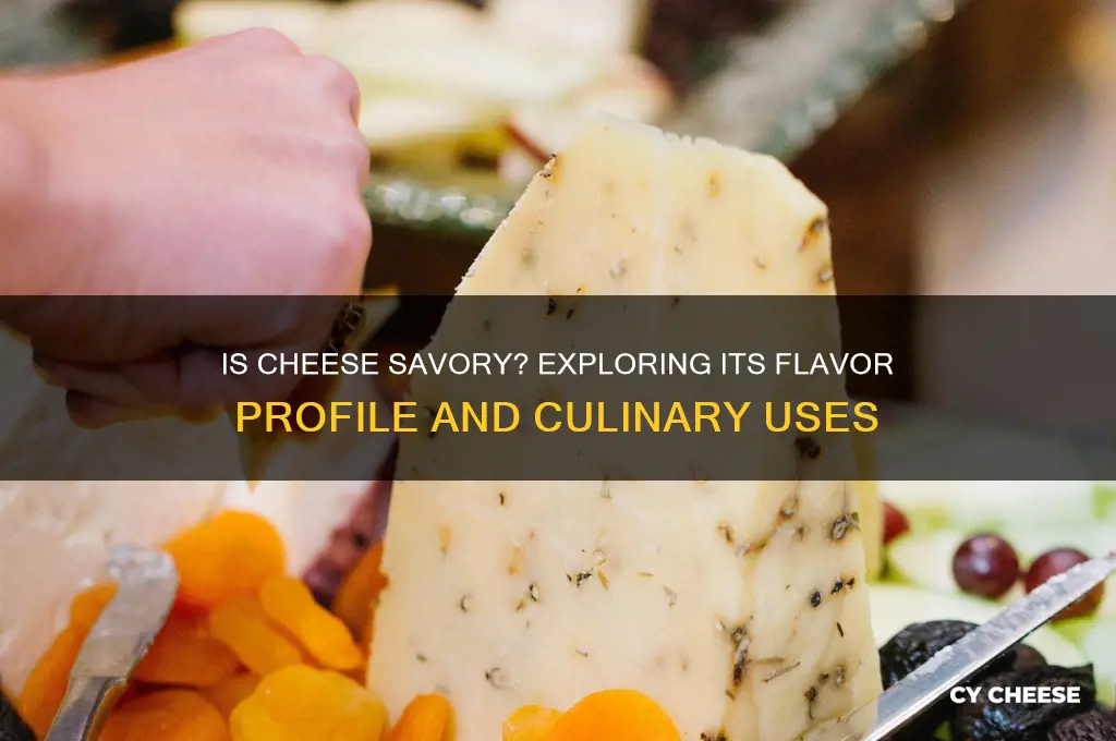 is cheese a savory food