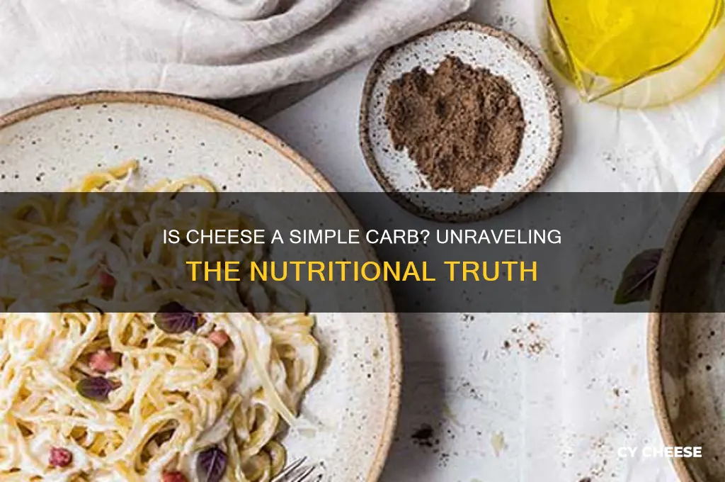 is cheese a simple carbohydrate