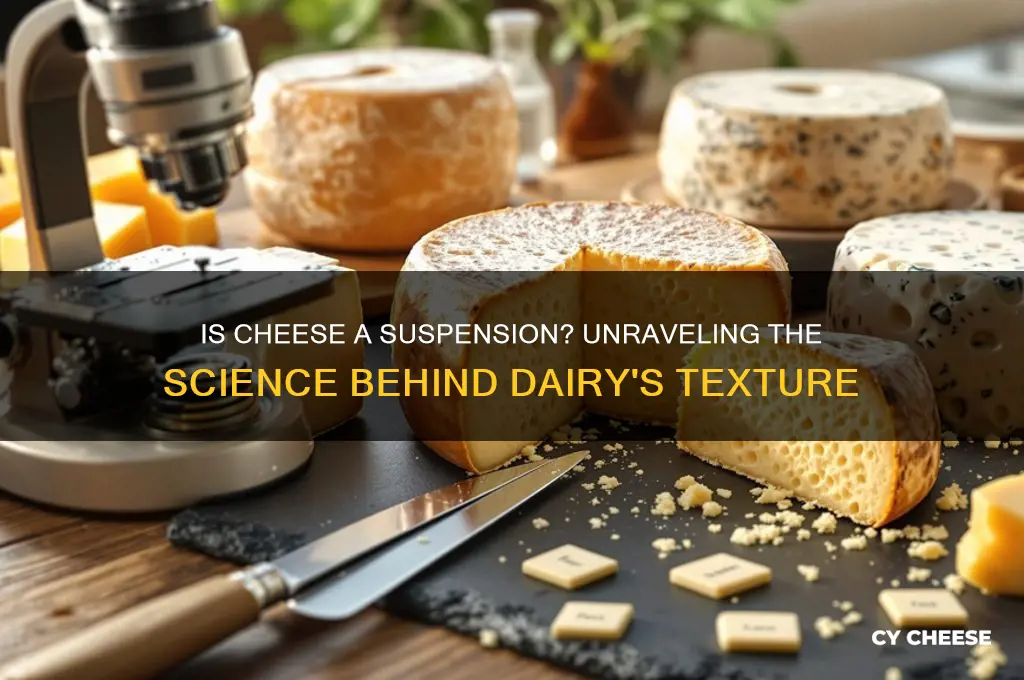 is cheese a suspension