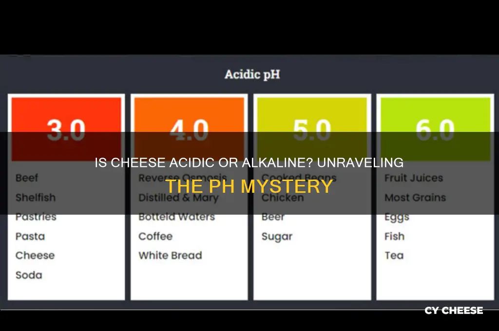 is cheese acid or alkaline