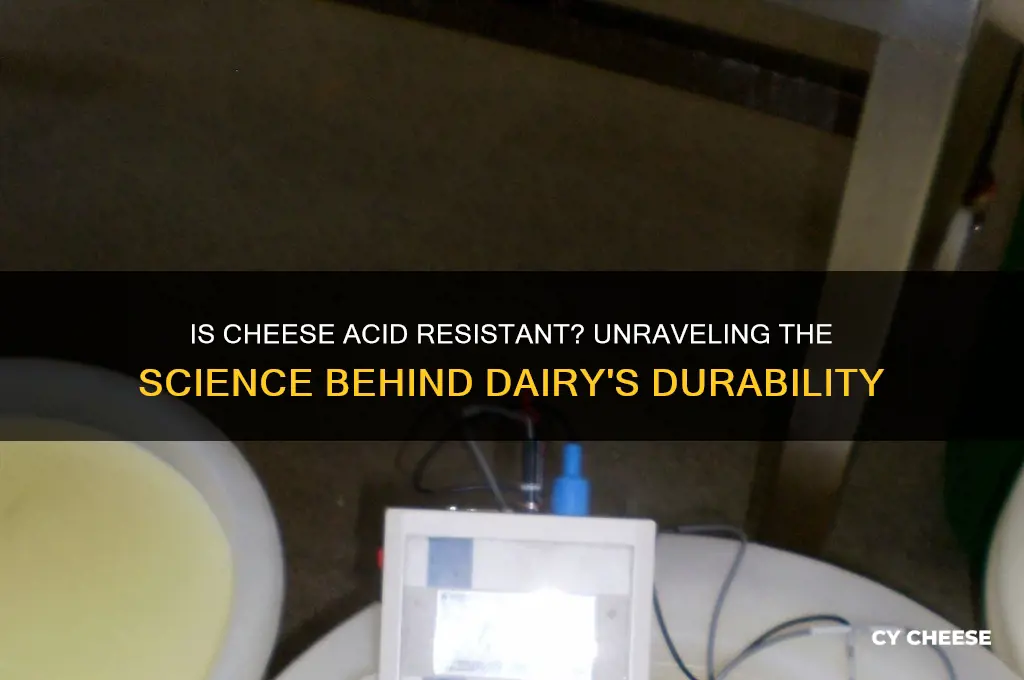 is cheese acid resistant