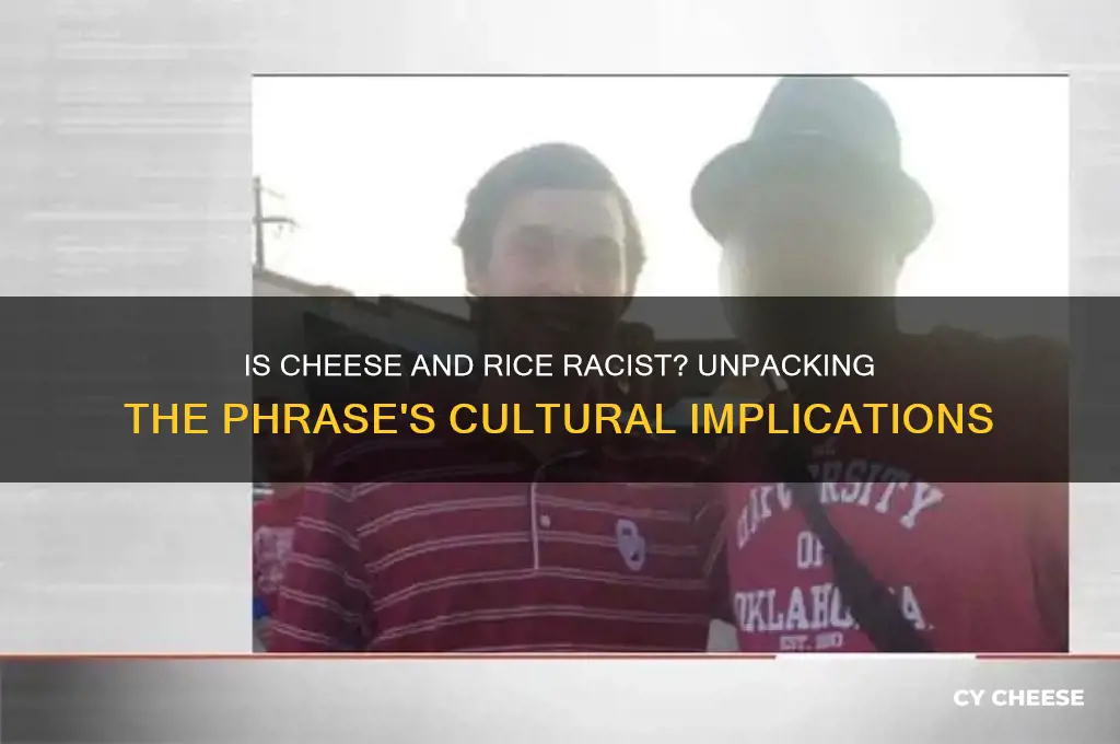is cheese and rice racist