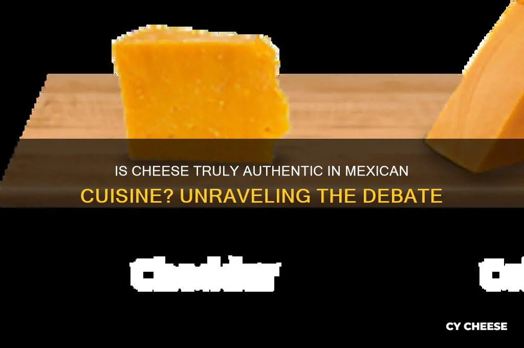 is cheese authentic mexican food