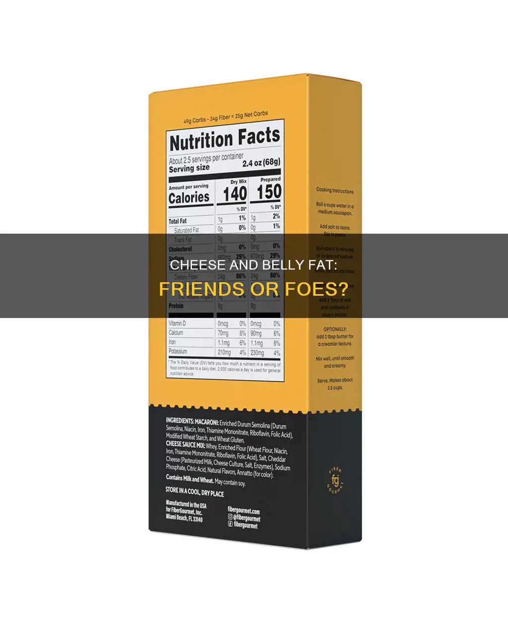 is cheese bad for losing belly fat