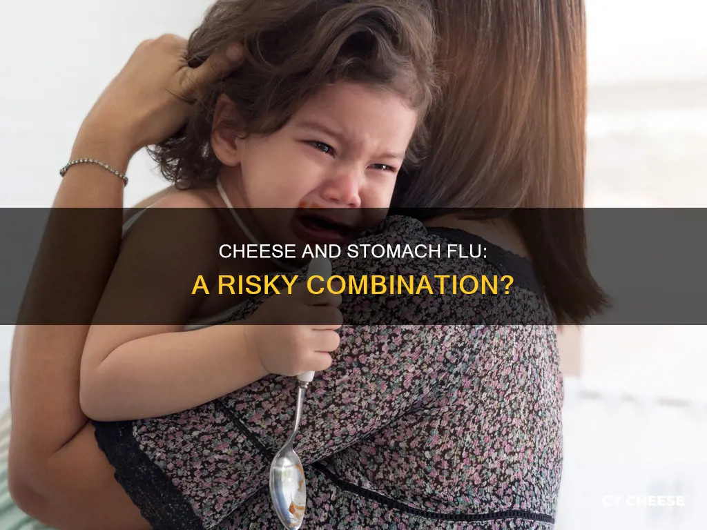 is cheese bad for stomach flu