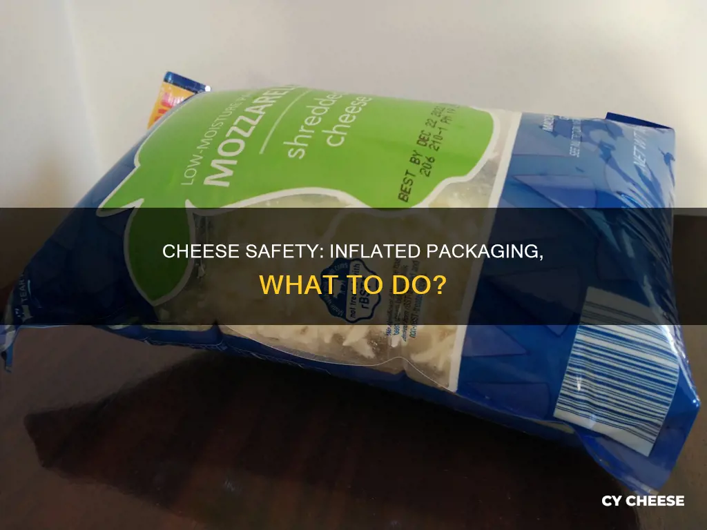 is cheese bad when packaging inflated