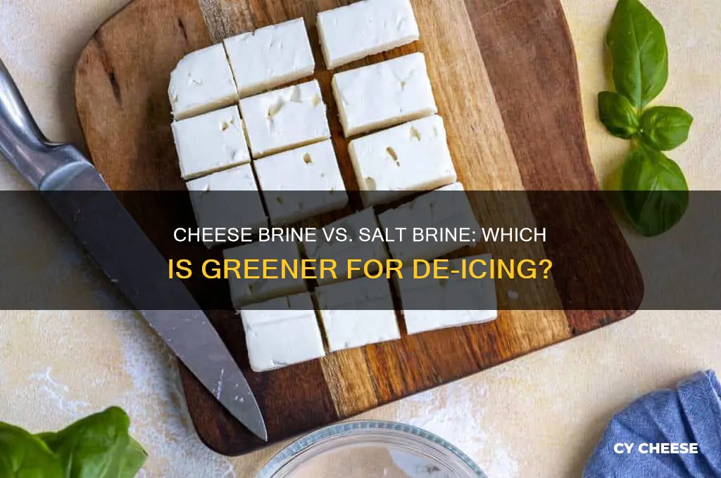 is cheese brine better for the environment than salt brine