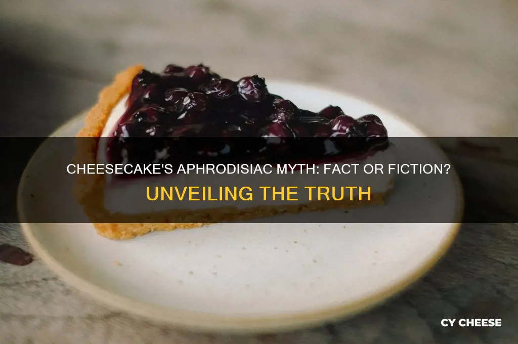 is cheese cake an aphrodisiac