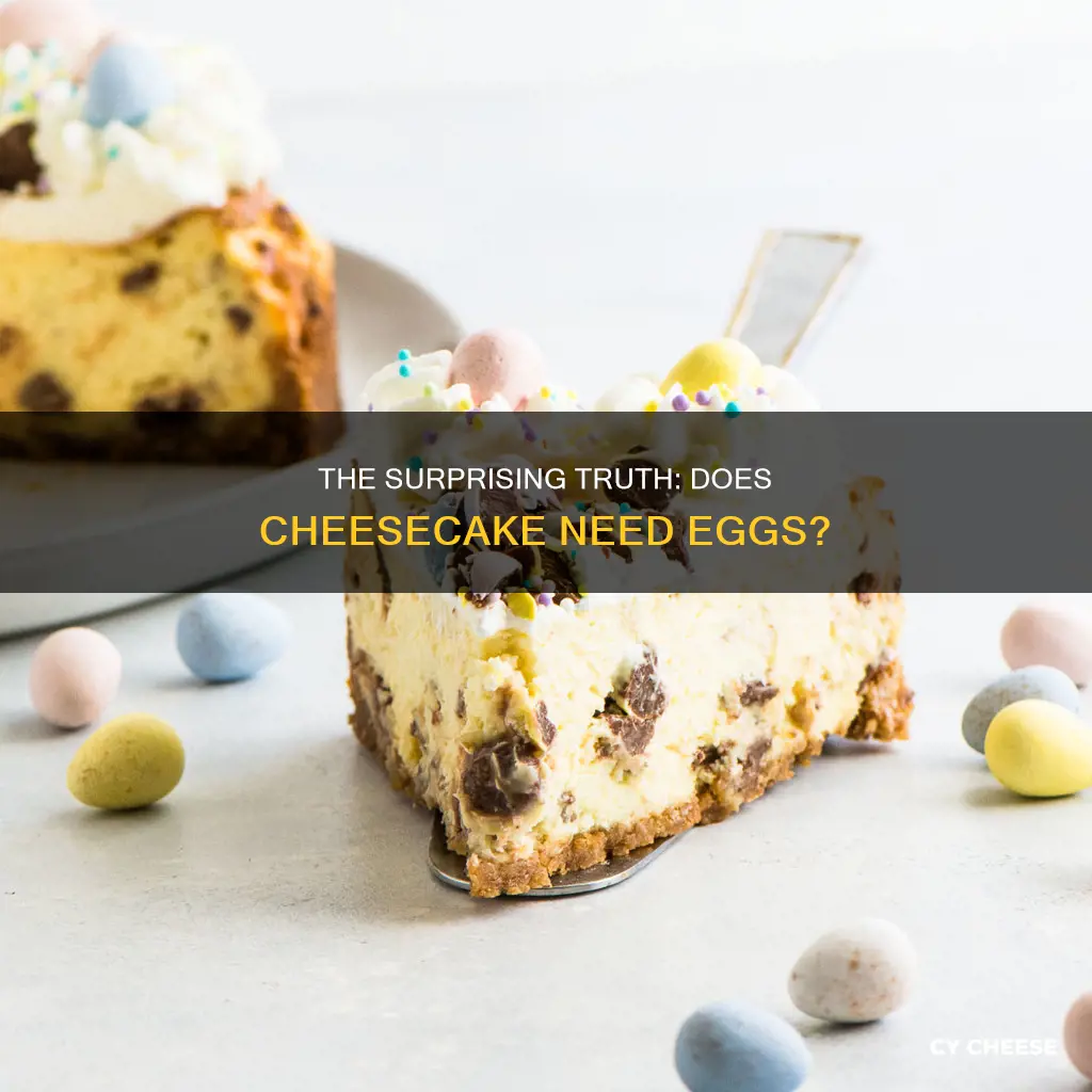 is cheese cake made with eggs