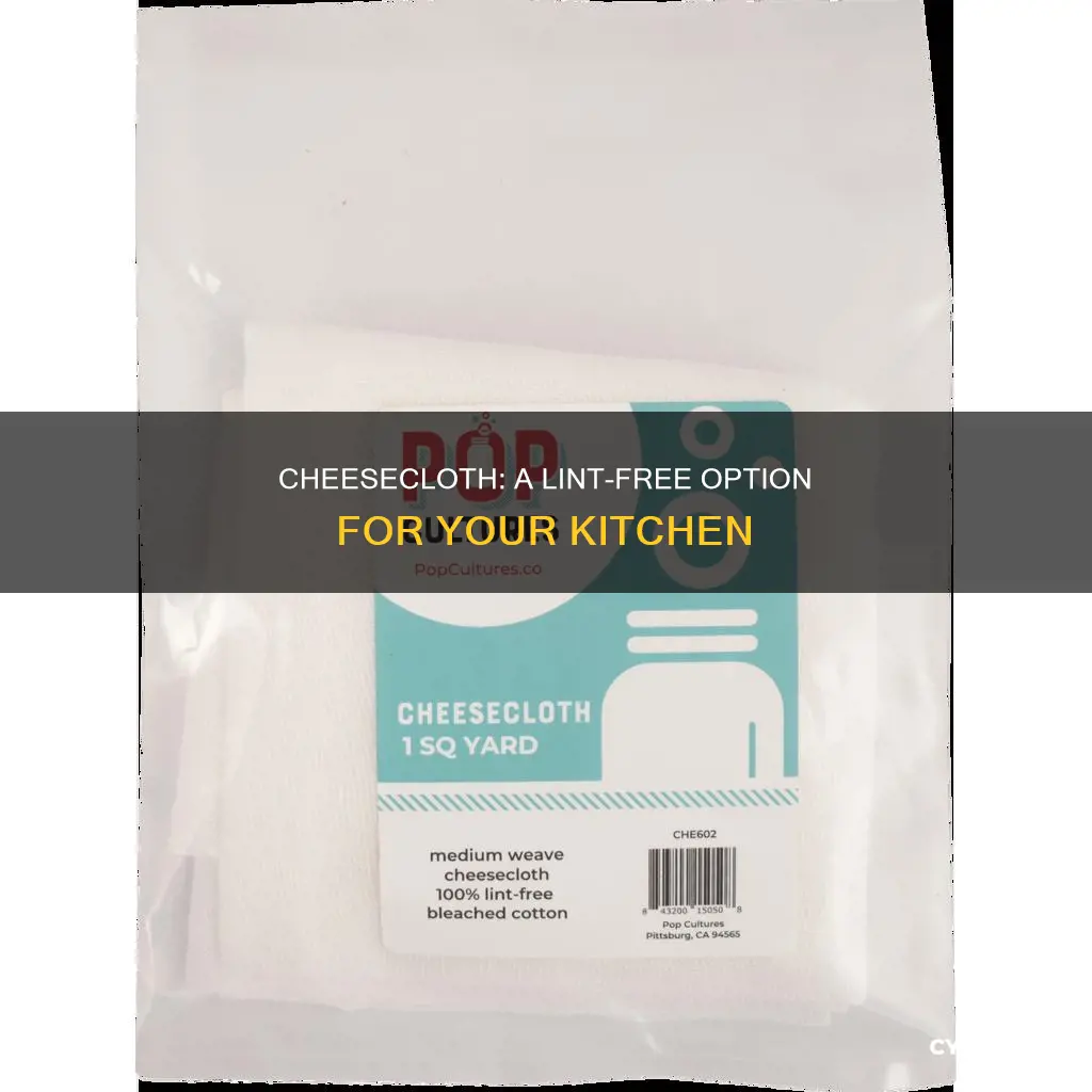 is cheese cloth lint free