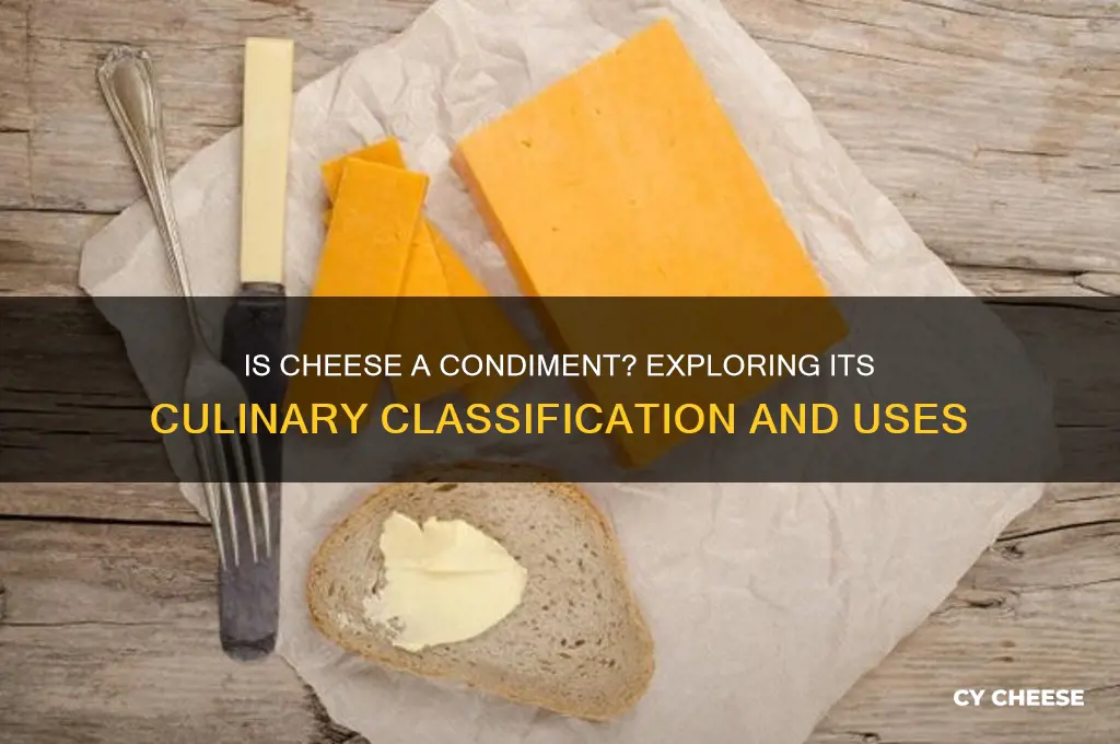 is cheese considered a condiment