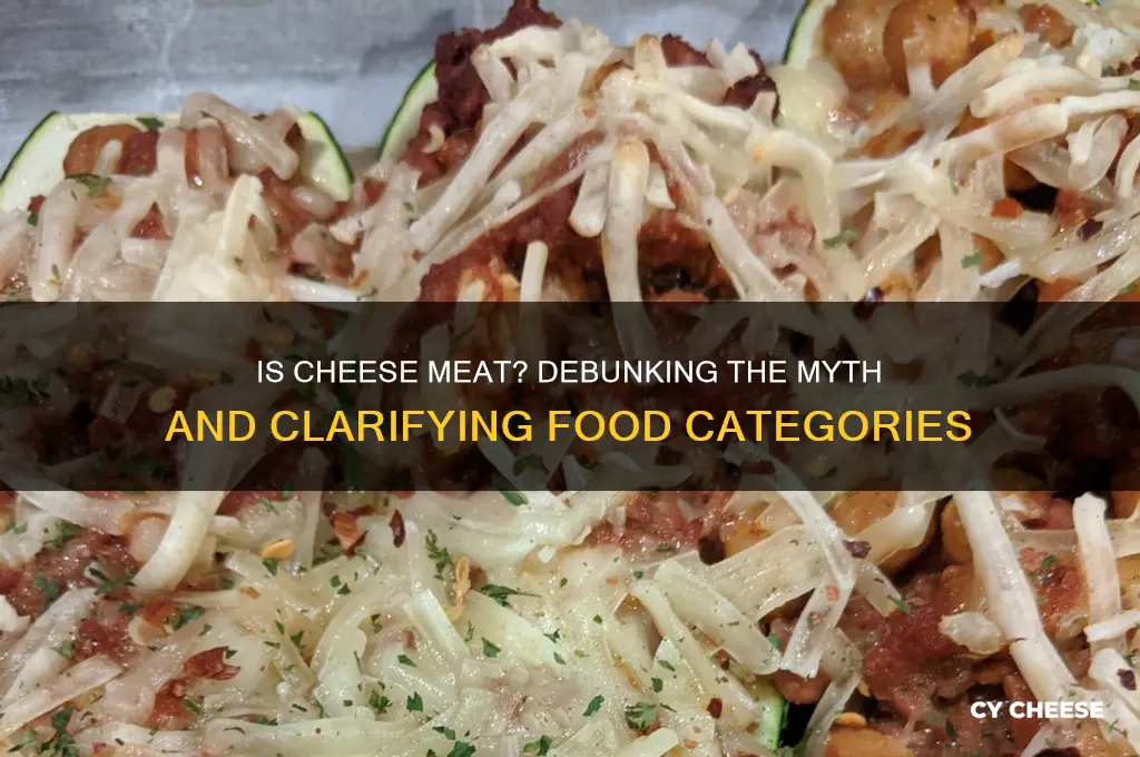 is cheese considered meat
