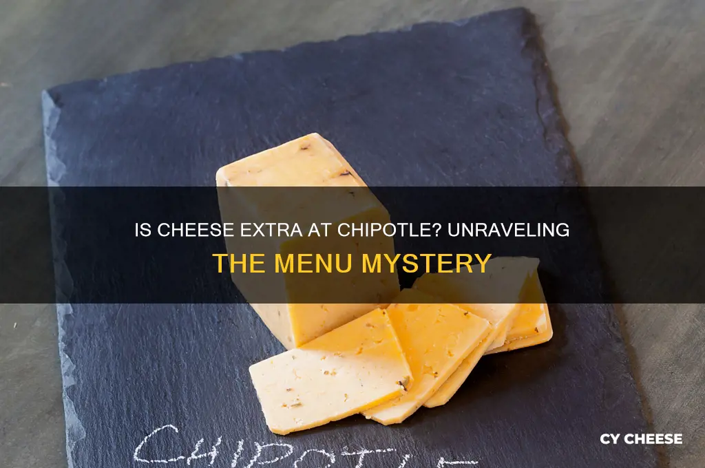 is cheese extra at chipotle