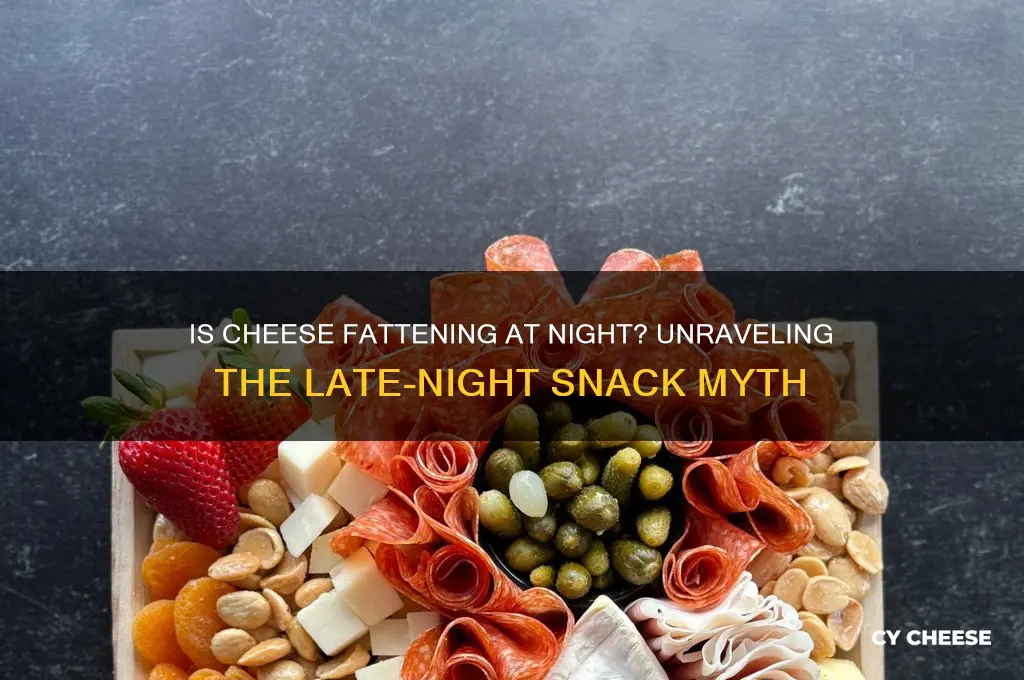 is cheese fattening at night