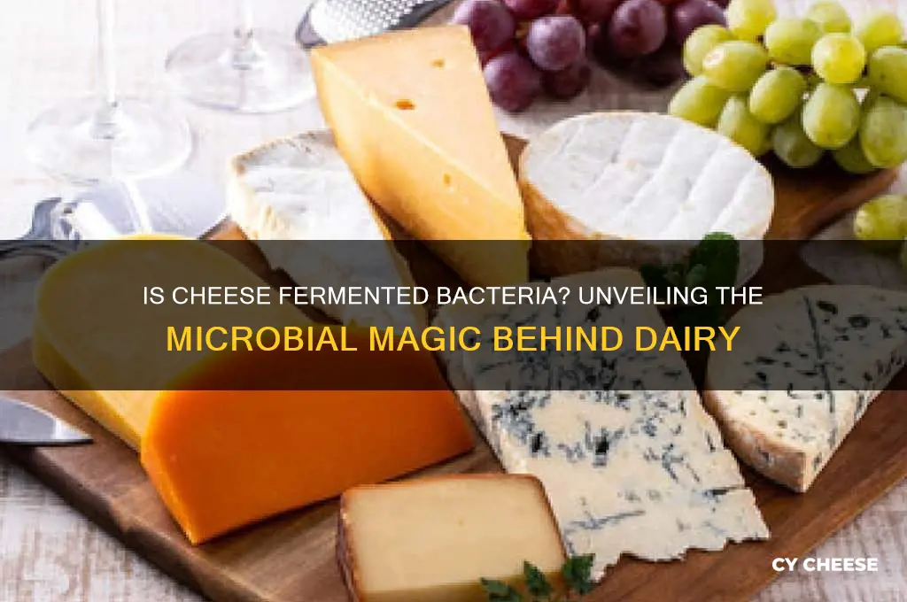 is cheese fermented bacteria