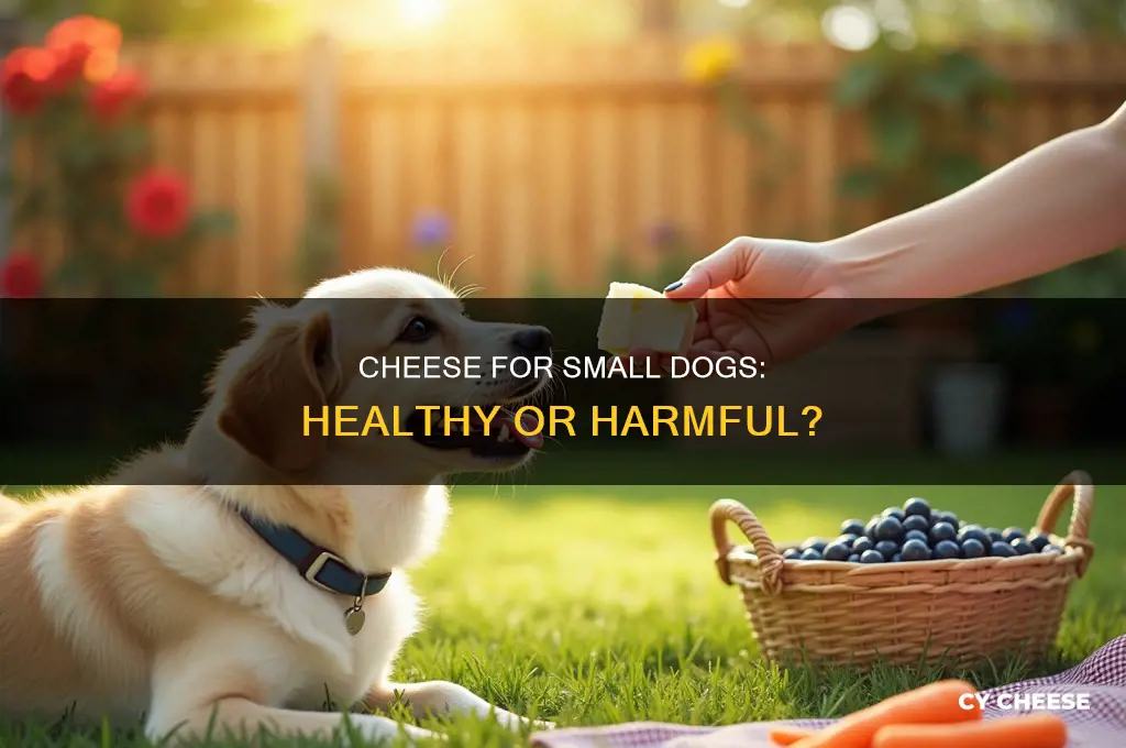 is cheese good for small dogs