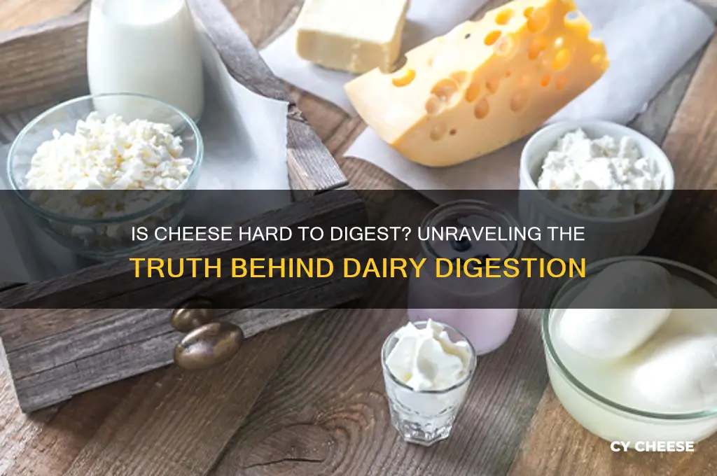 is cheese haprd to diguest