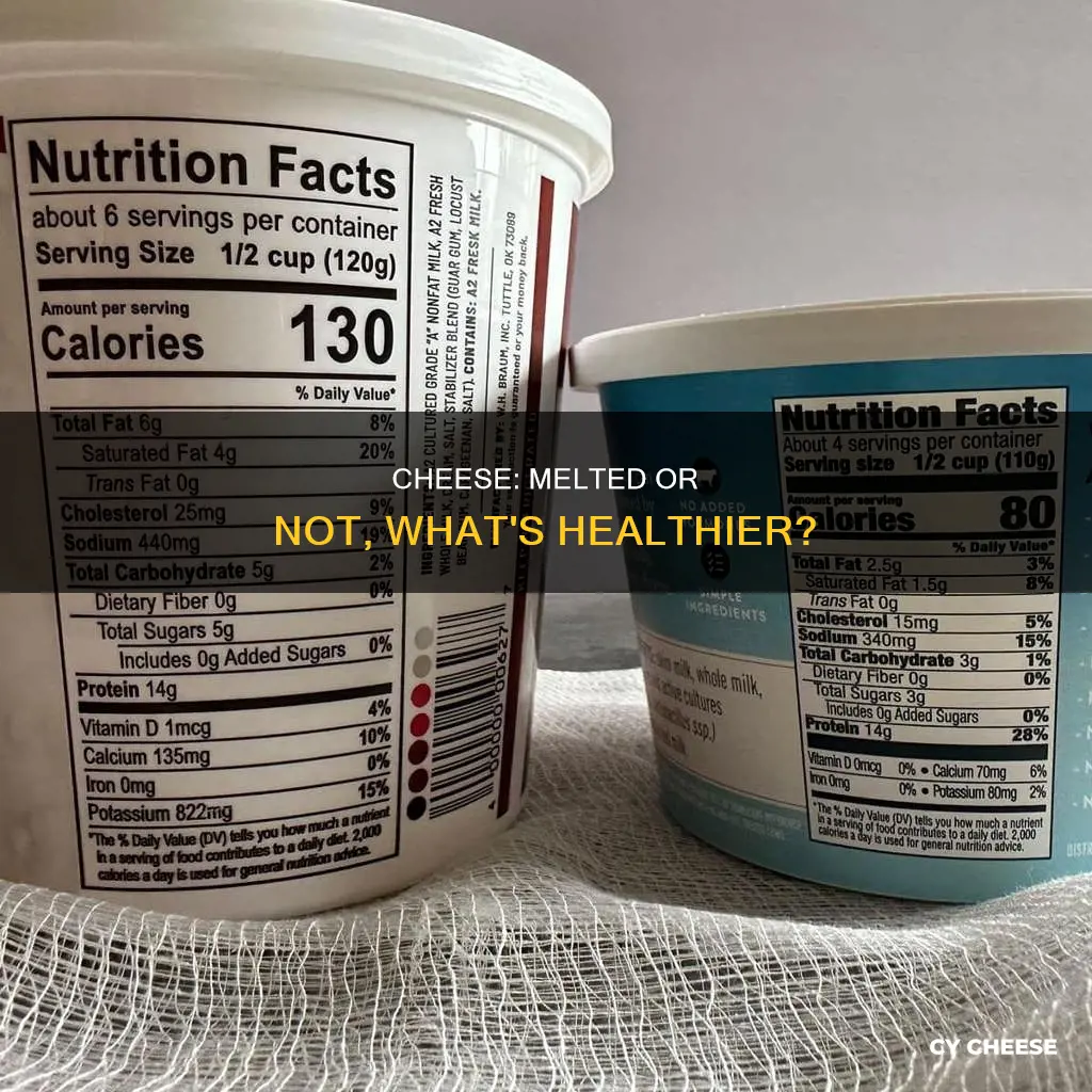 is cheese healthier melted