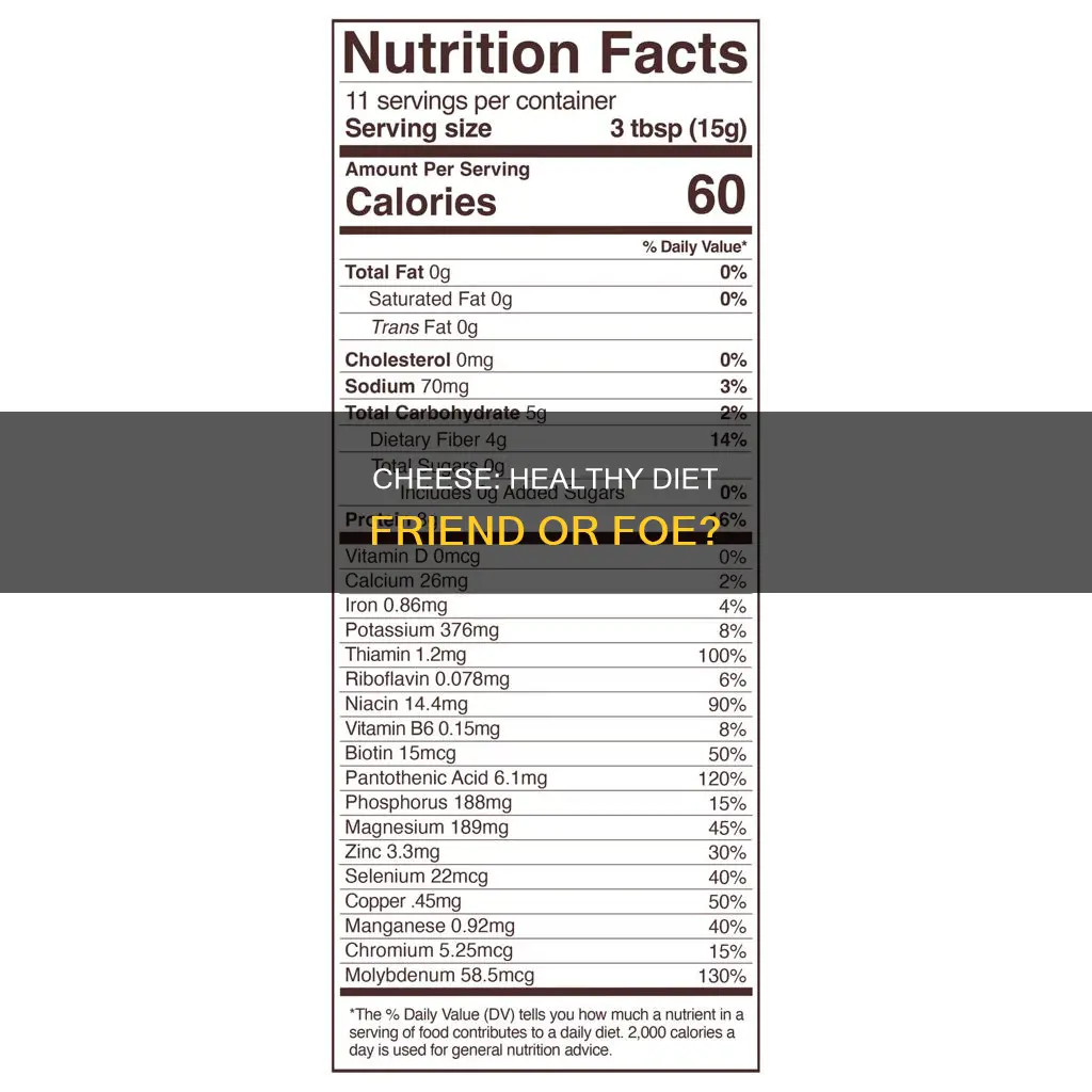 is cheese healthy for diet