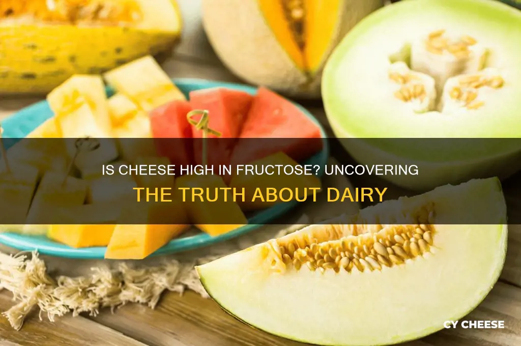 is cheese high in fructose