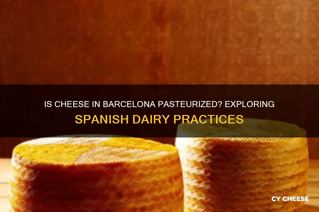 is cheese in barcelona pasteurized