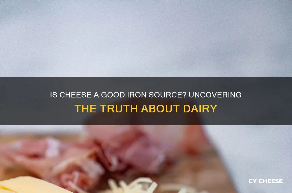 is cheese iron rich