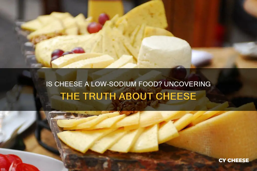 is cheese low sodium foods