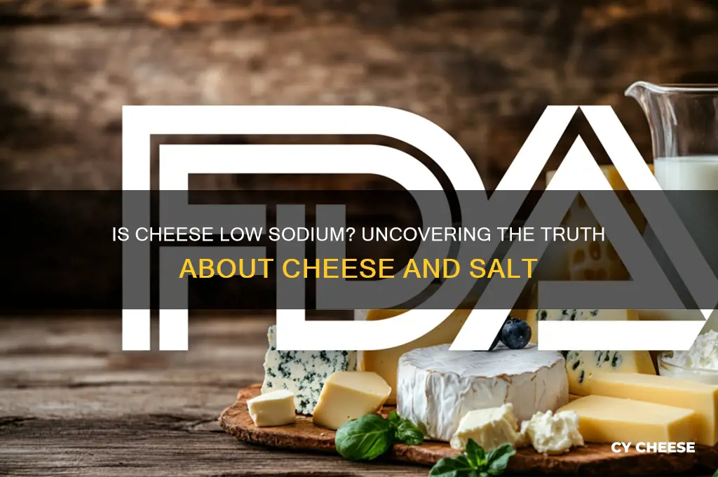 is cheese low sodium