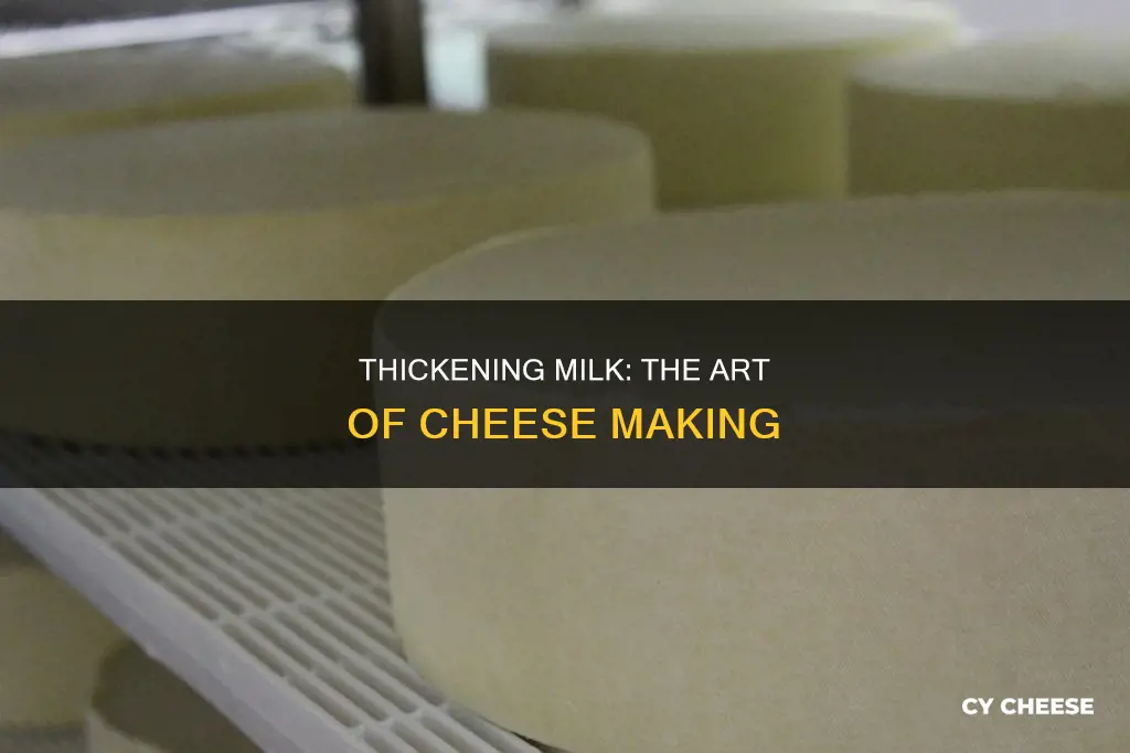 is cheese made by thicjening milkl