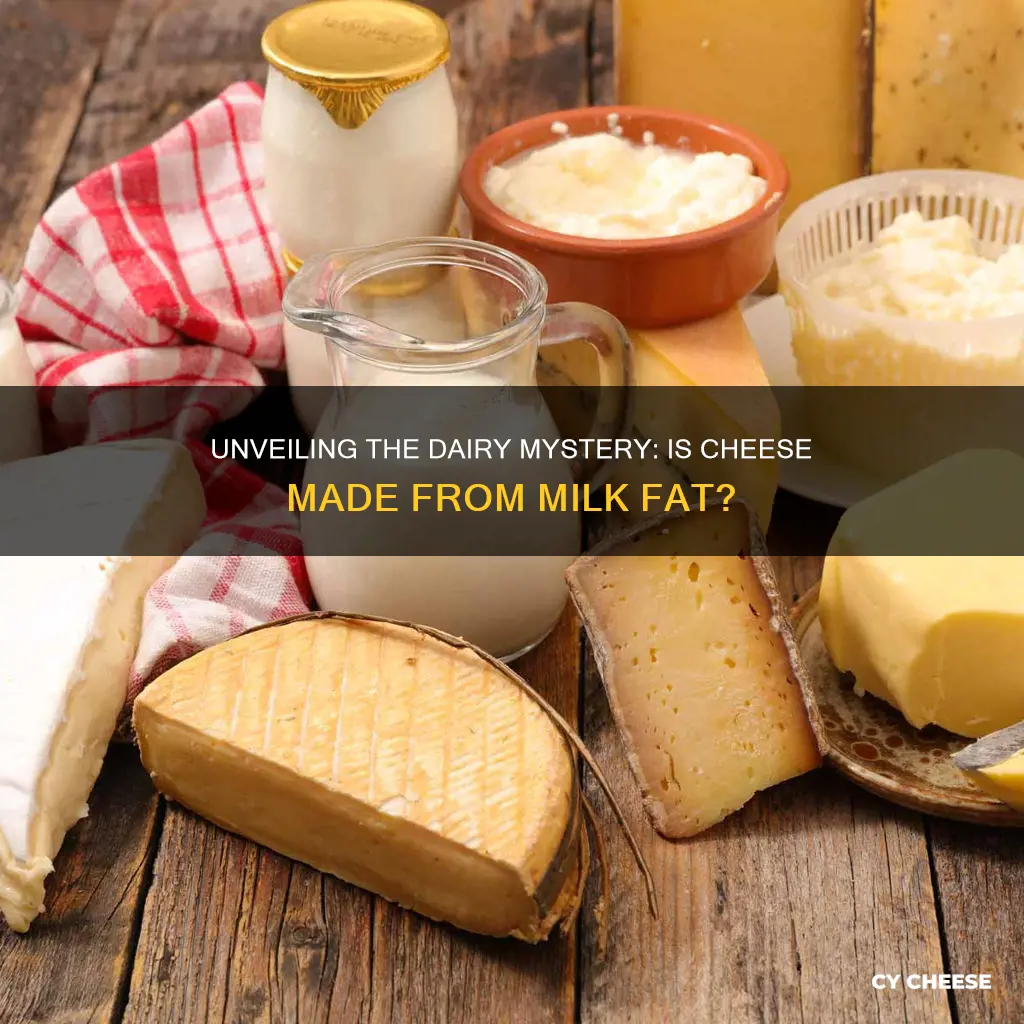 is cheese made from milk fat