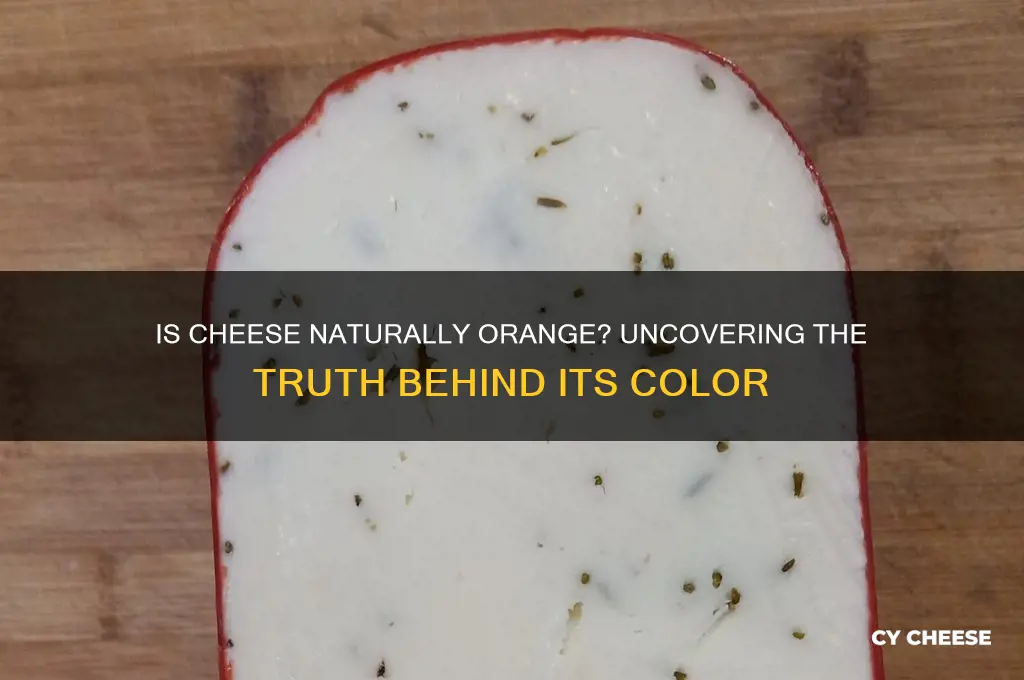 is cheese naturally orange
