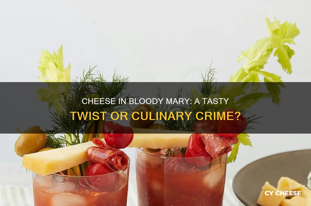 is cheese ok to dip in bloody mary