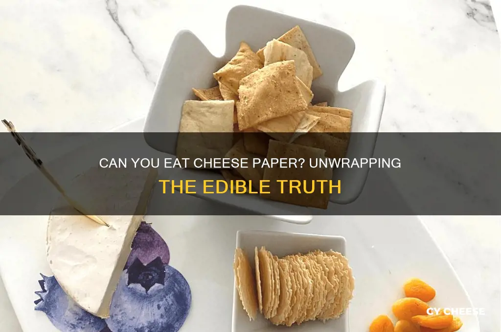 is cheese paper edible