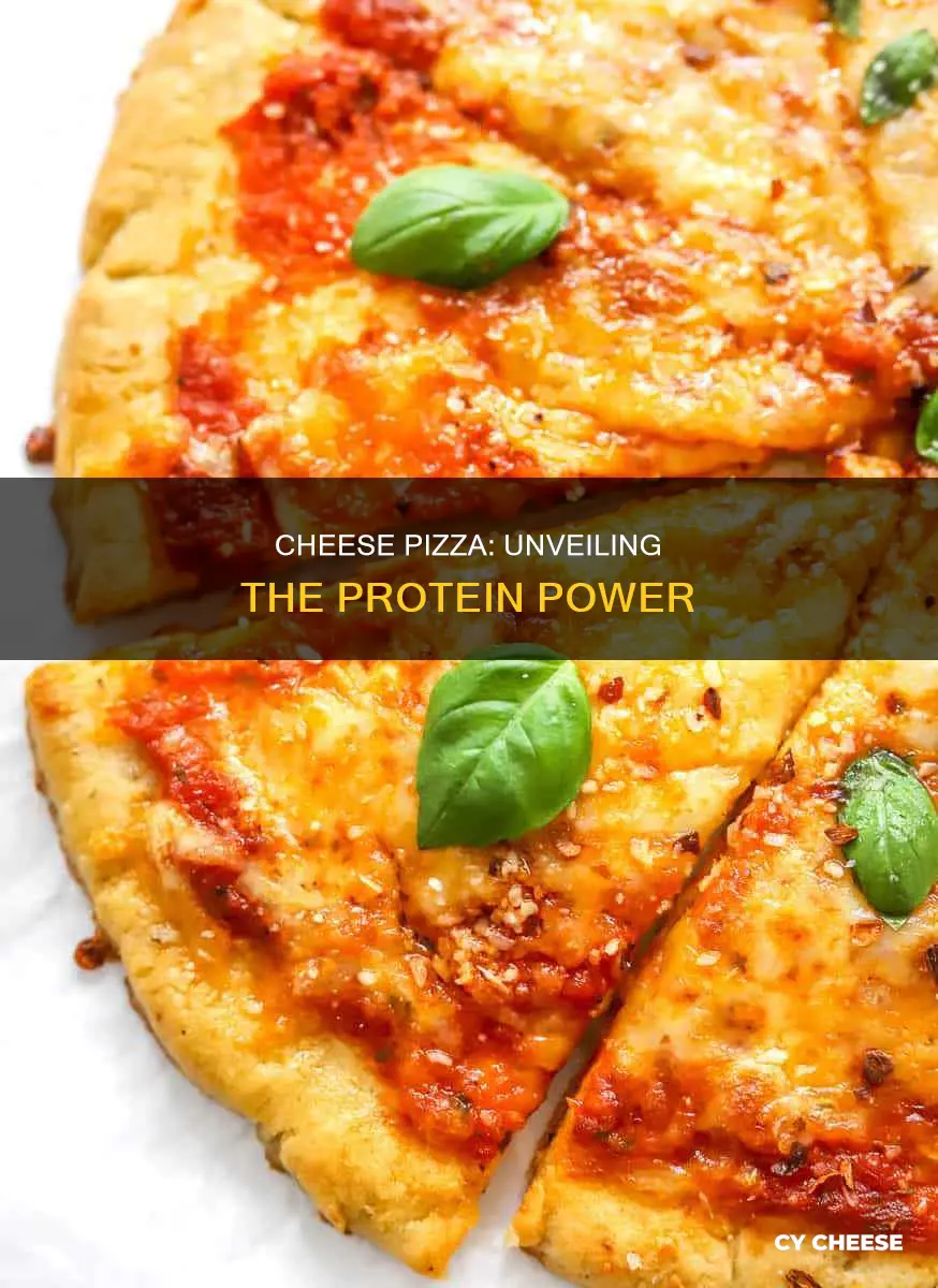 is cheese pizza high in protein