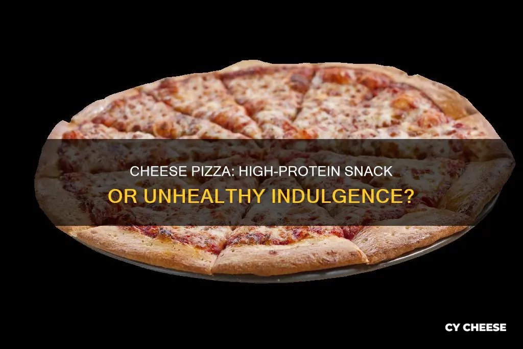 is cheese pizza high in protein