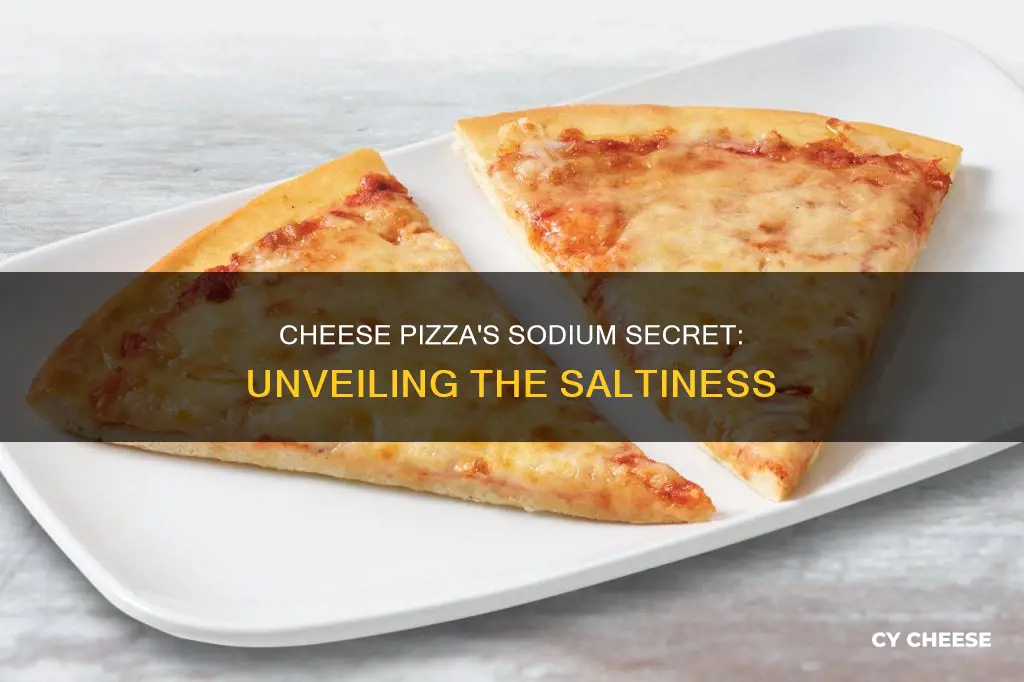 is cheese pizza high in sodium