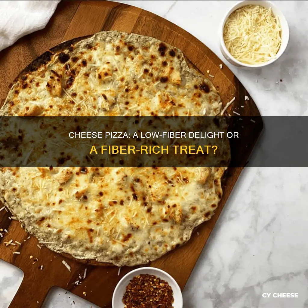 is cheese pizza low fiber