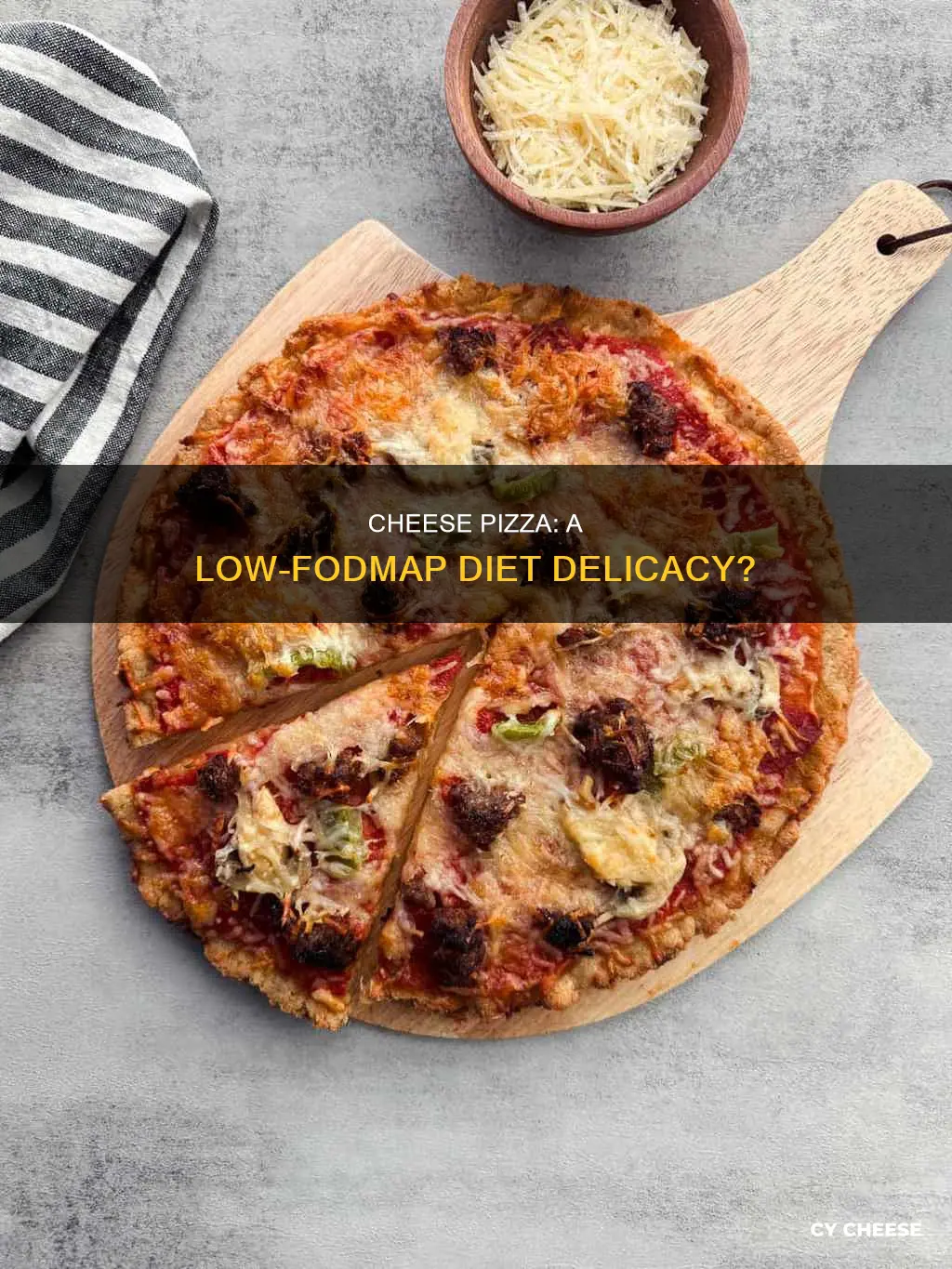 is cheese pizza low fodmap