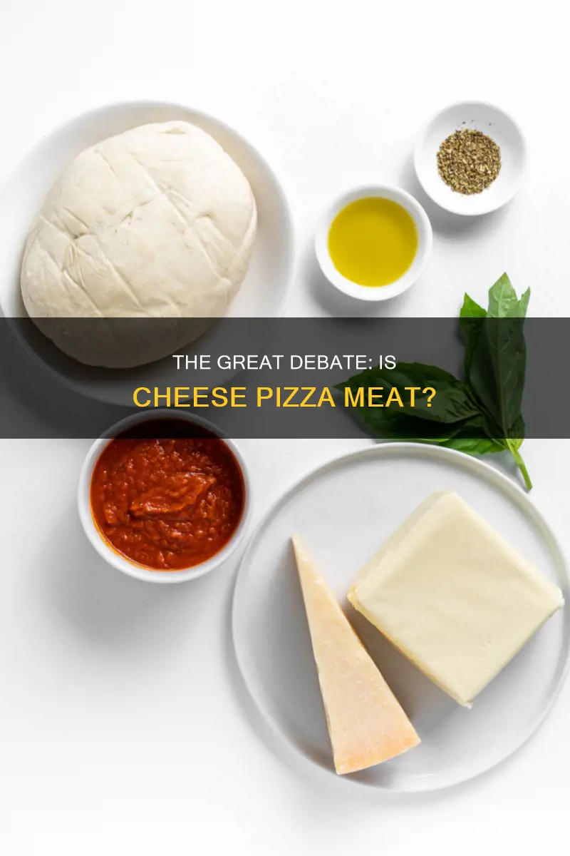 is cheese pizza meat