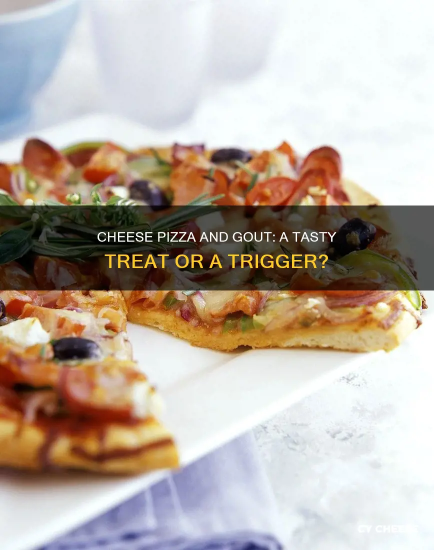 is cheese pizza ok for gout