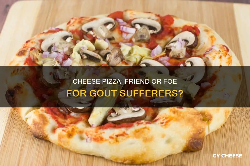 is cheese pizza ok for gout