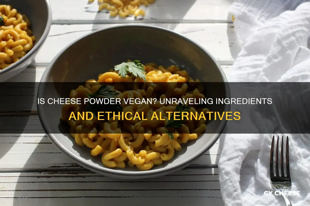 is cheese powder vegan