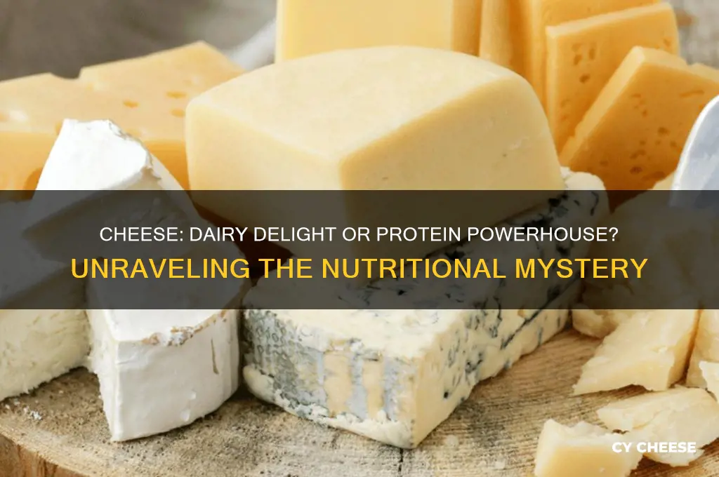 is cheese protein or dairy