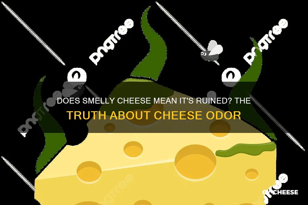 is cheese ruined if it has a smell