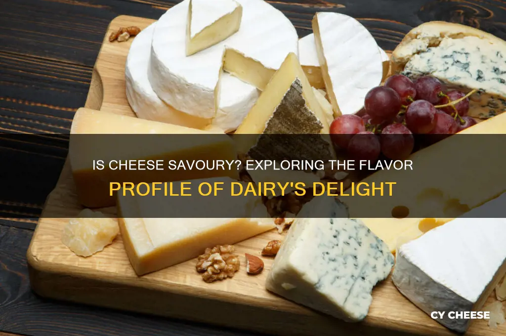 is cheese savoury