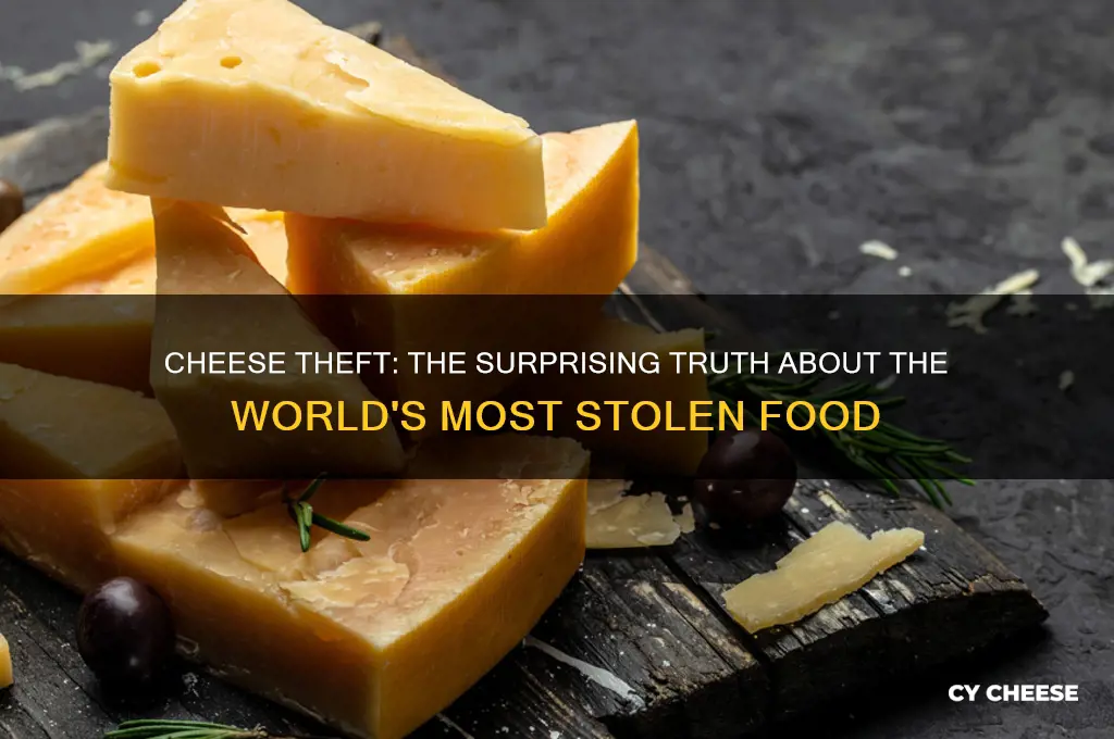 is cheese the most stolen food in the world