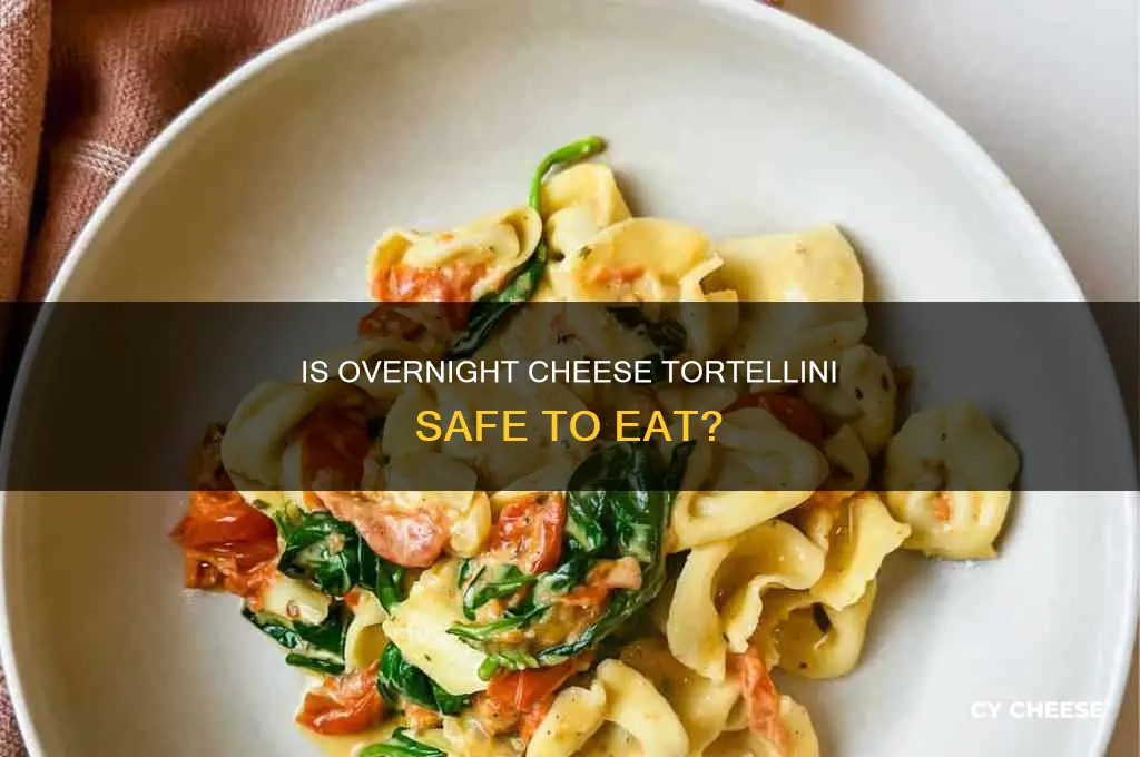is cheese tortellini still good if left out overnight