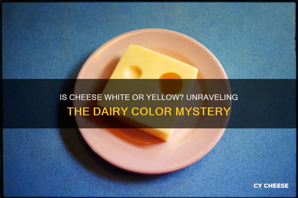 is cheese white or yellow
