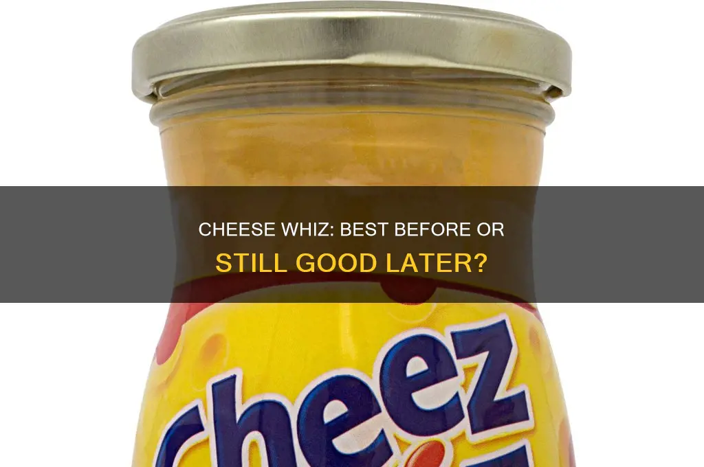 is cheese whiz good after best before date